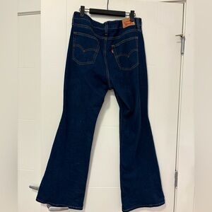 Levi's Navy Blue Flare Jeans - Women's Wide Leg